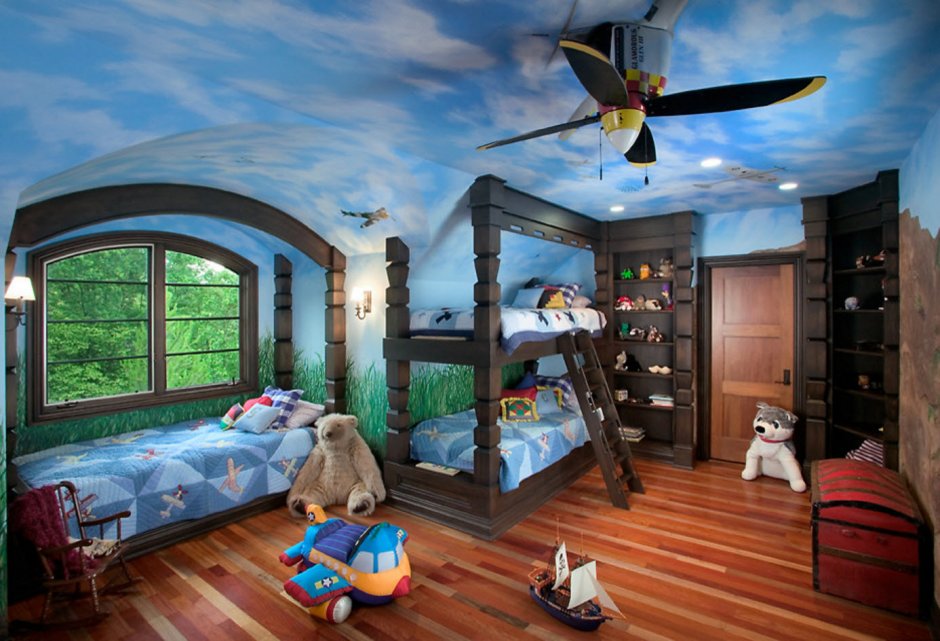 Сказочный интерьер детской комнаты