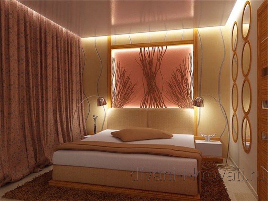 Спальные комнаты с подсветкой