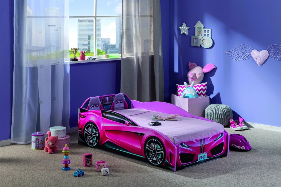 Кровать машина Cilek Spyder car Pink Cilek 20.35.1308.00