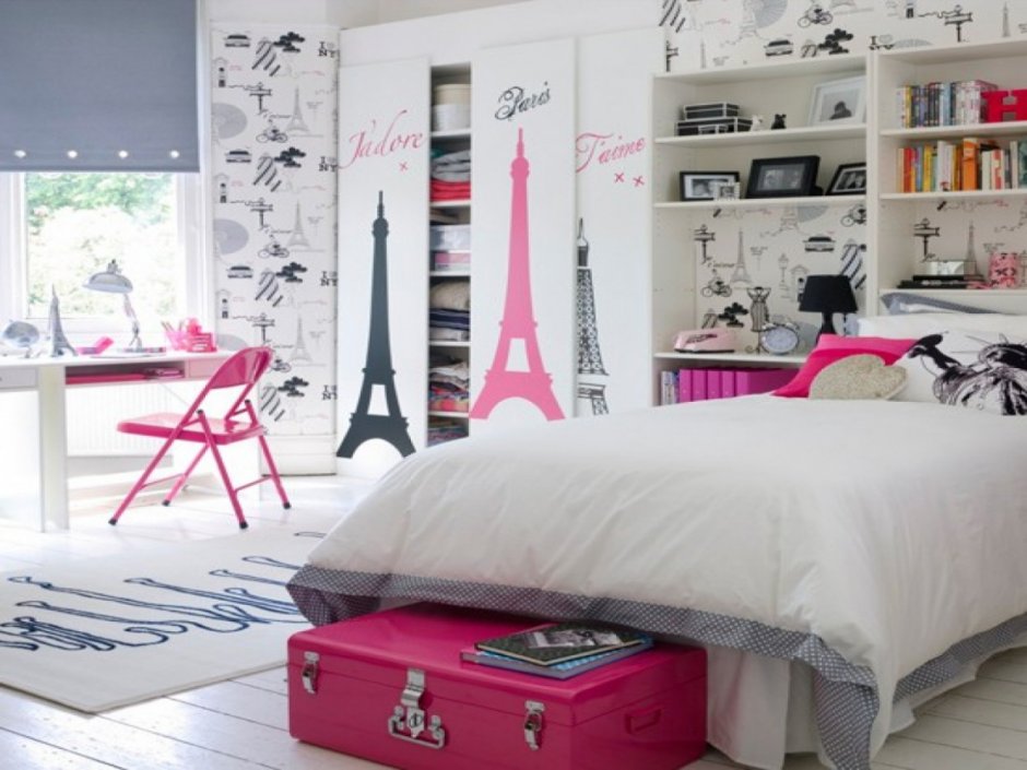 Комната для девочки 10 лет в стиле Париж