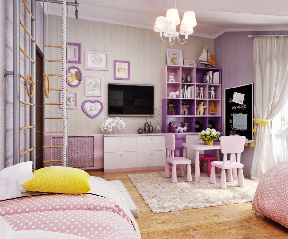 Стильные детские комнаты для девочек