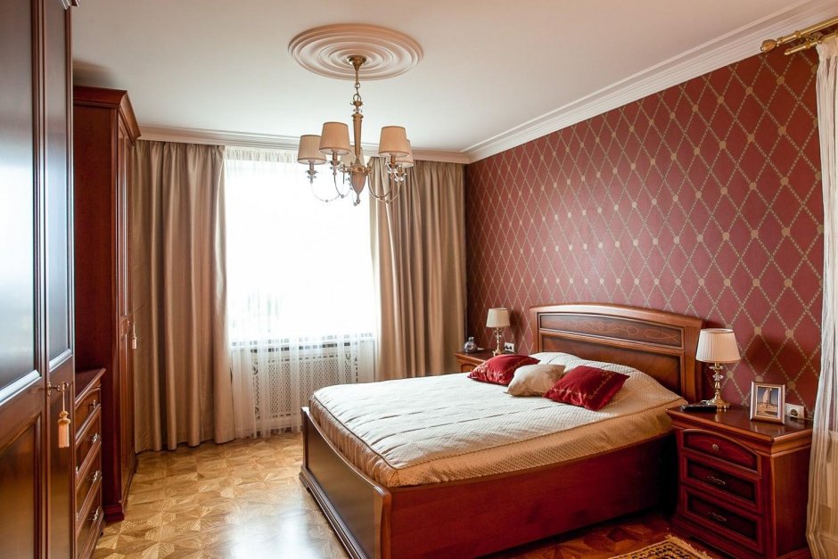 Мужская спальня в классическом стиле