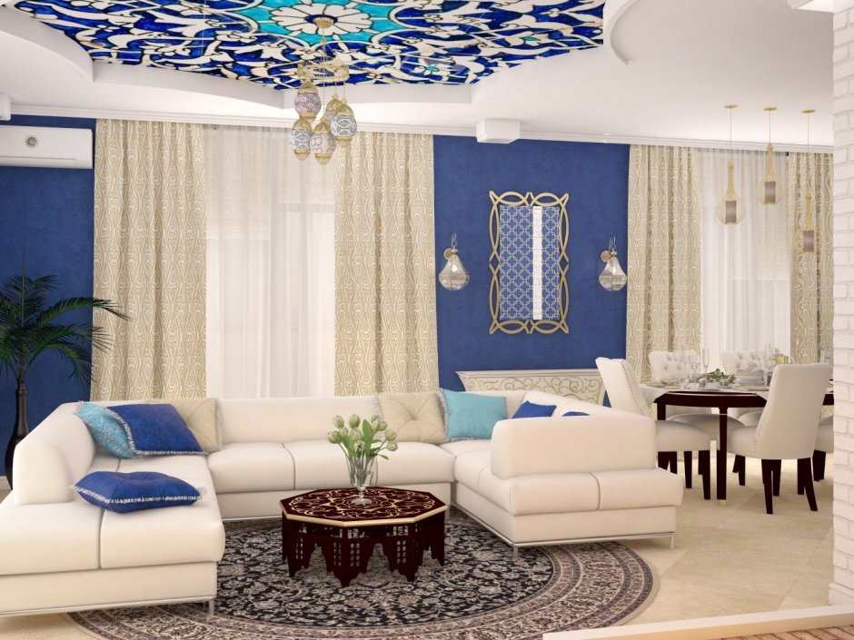 Гостиная в арабском современном стиле