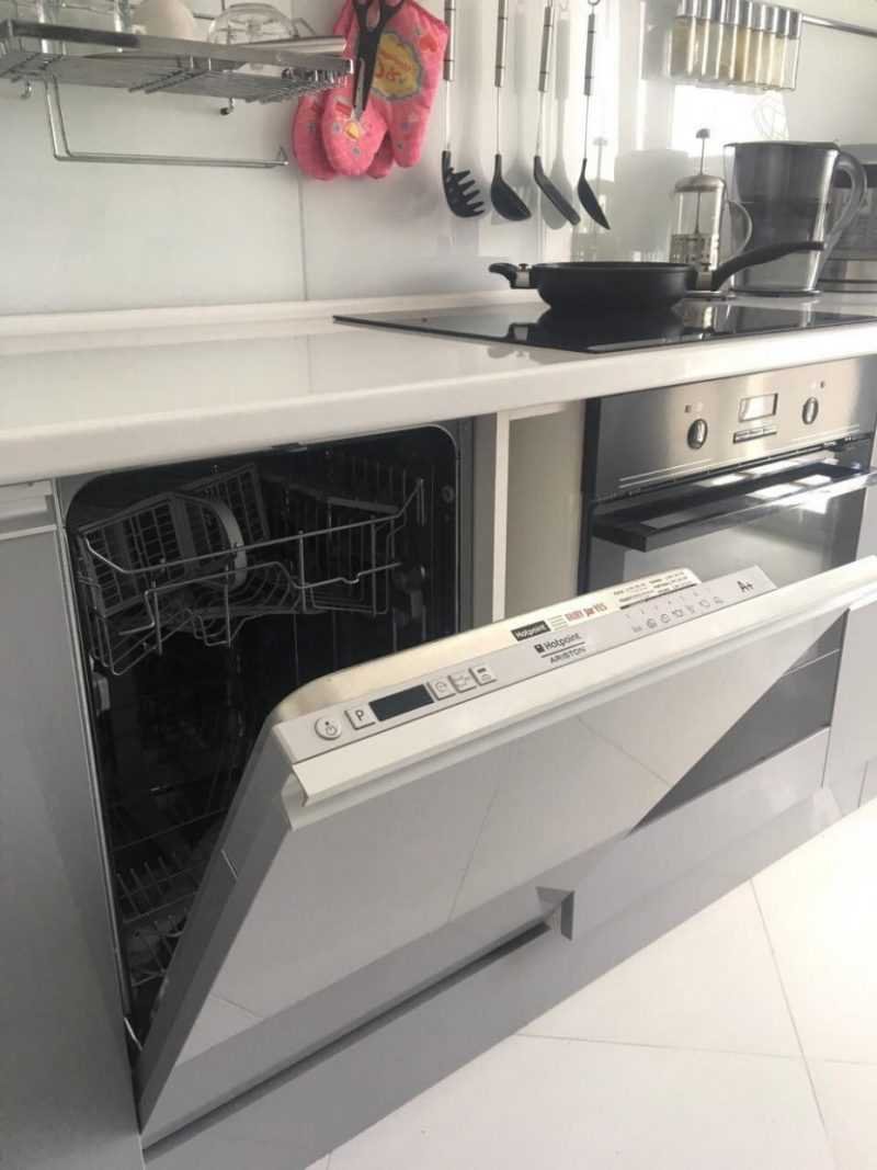 Встраиваемая посудомоечная машина на кухне