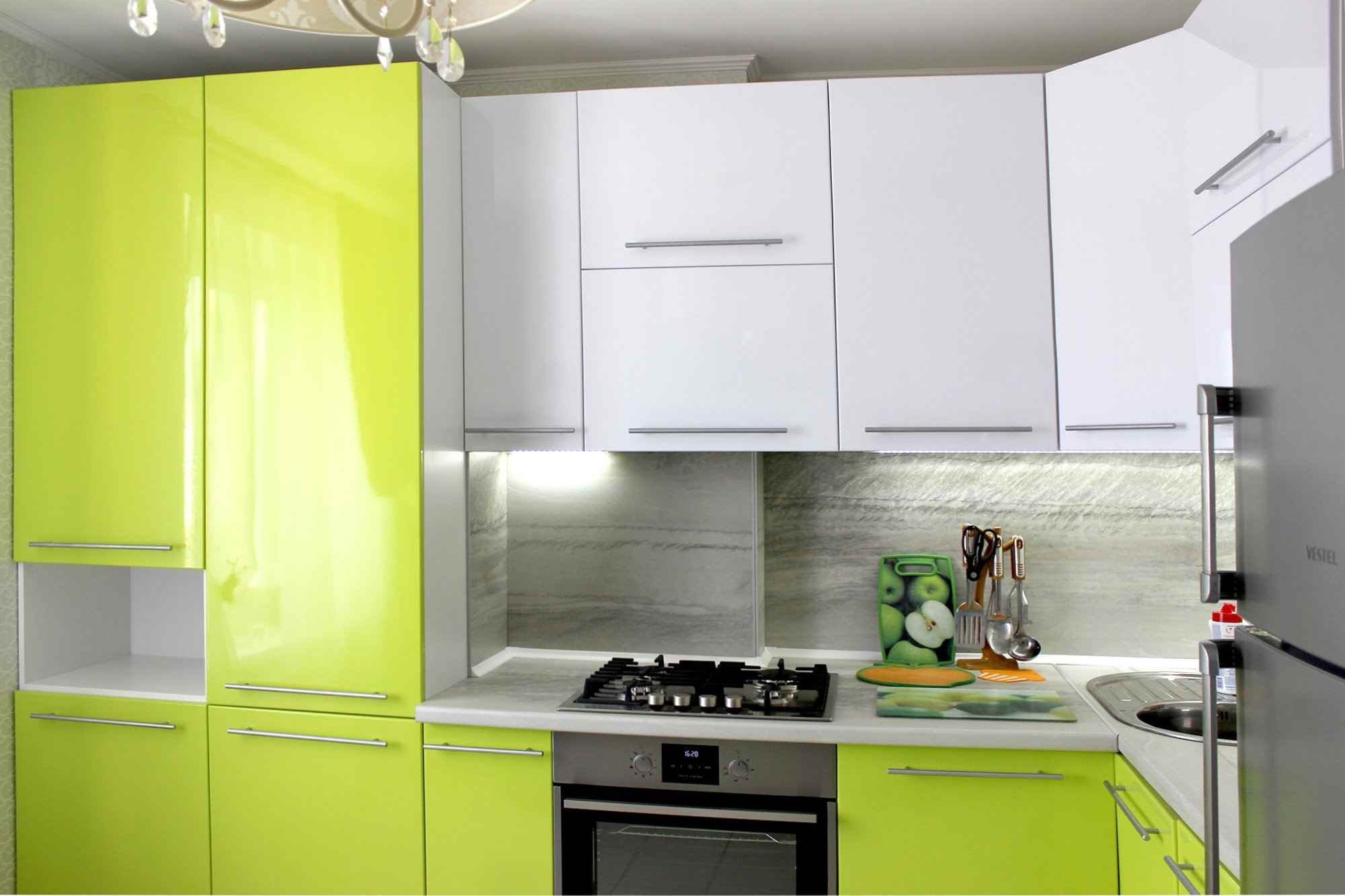 Кухонный гарнитур угловой для кухни 9 кв м фото дизайн с холодильником