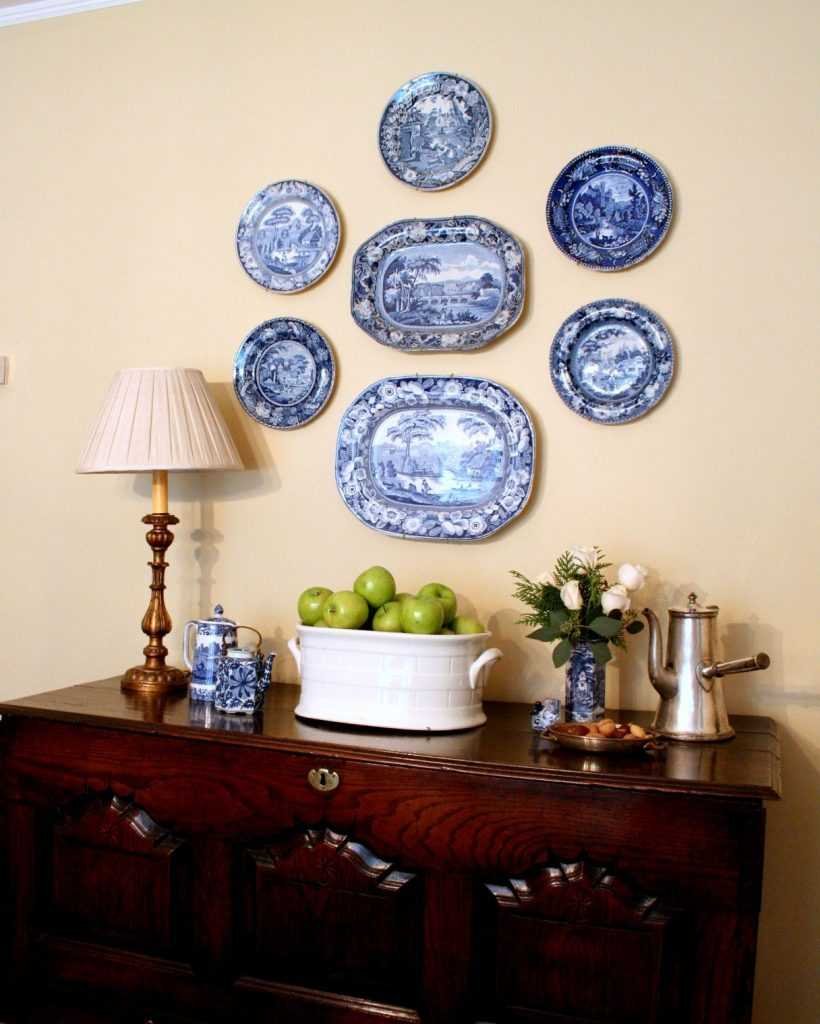 Декор тарелки на стену
