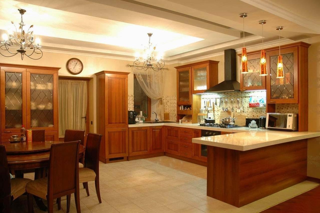 Кухня Столовая Дизайн Интерьер Фото Частного Дома