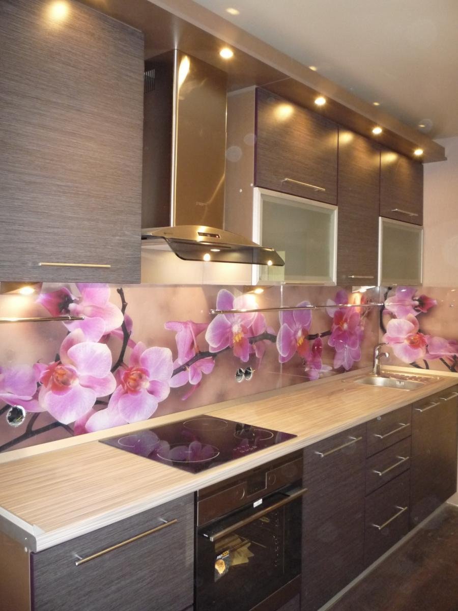 Кухня Орхидея (60 фото)