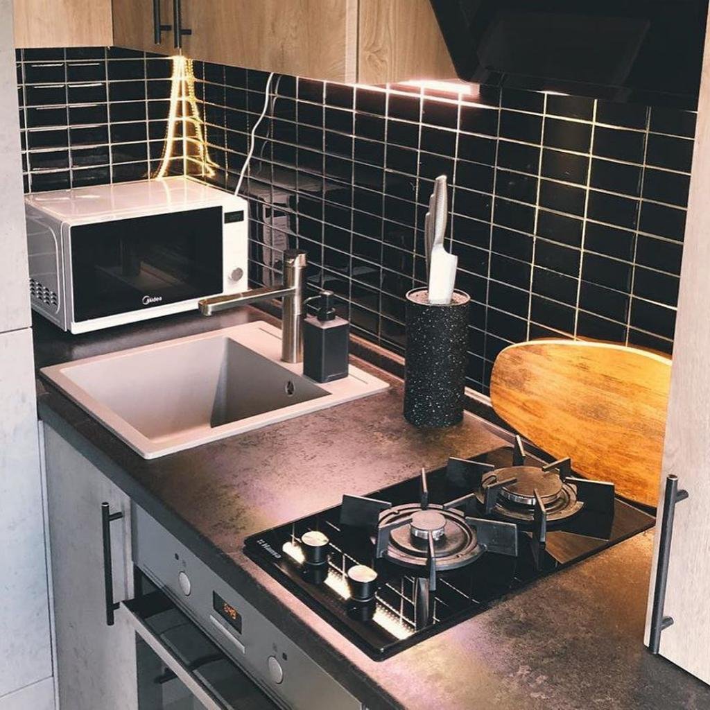газовая панель на кухне фото