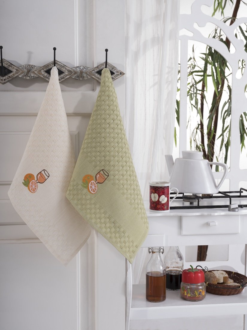 Кухонные полотенца в интерьере