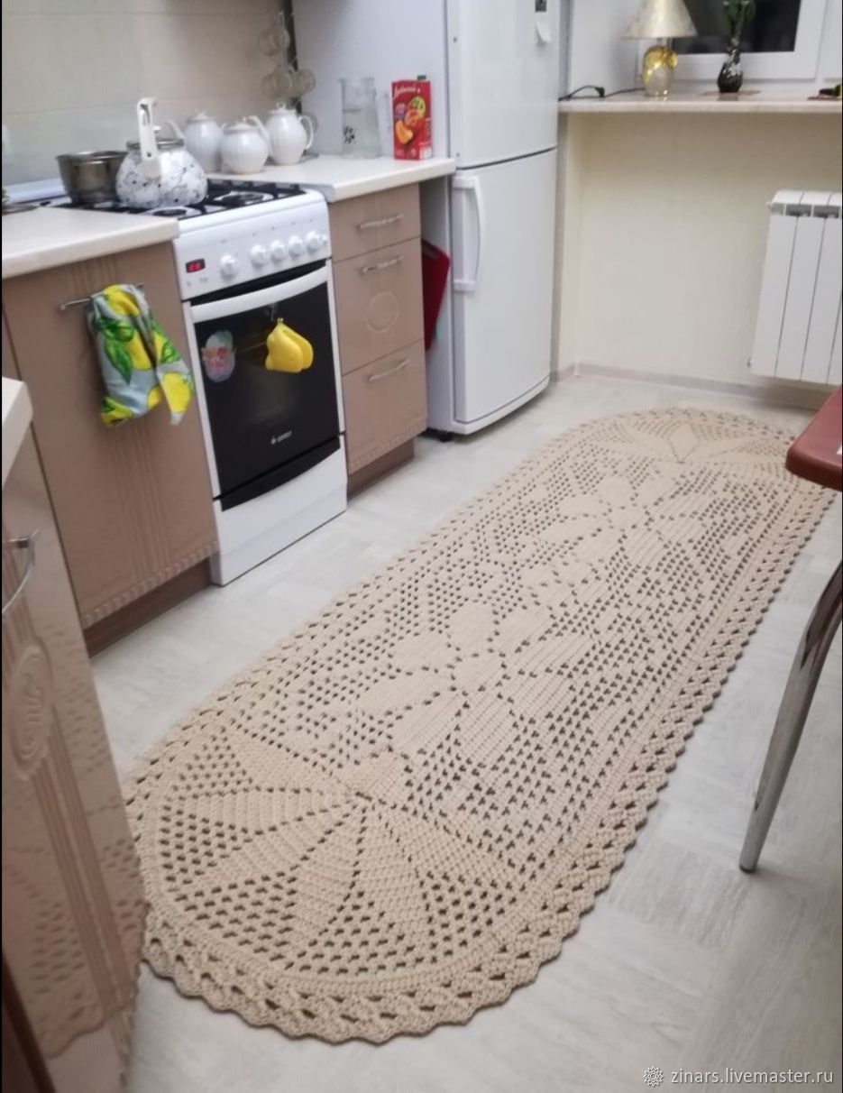 Овальный коврик на кухню