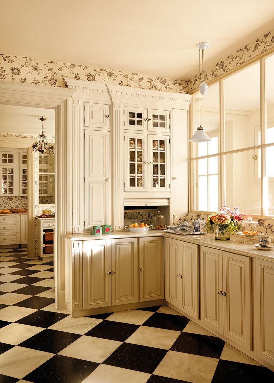 Викторианский стиль в интерьере кухни