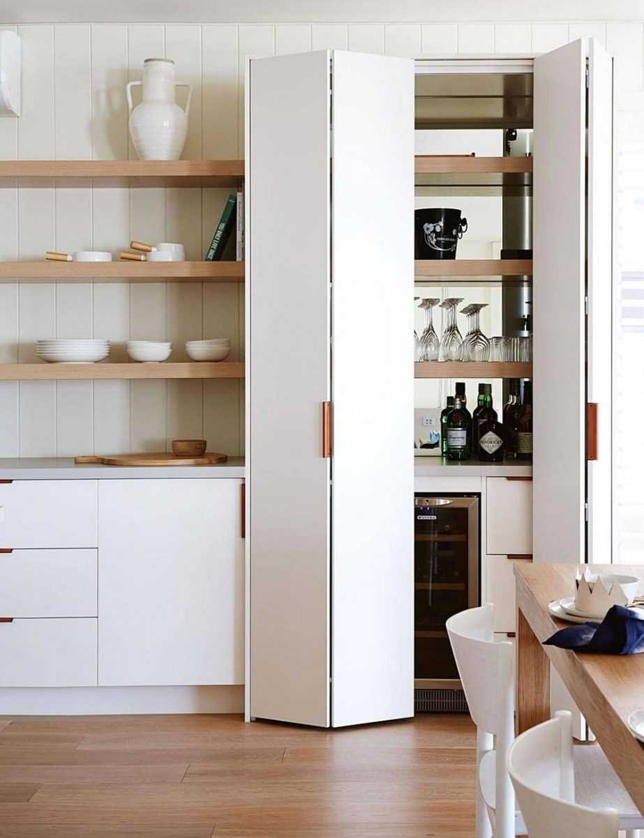 Складные двери для кухонных шкафов