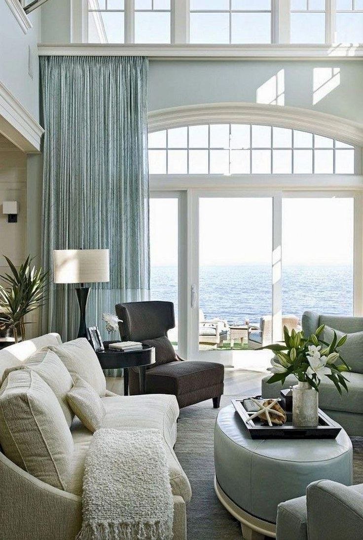современный дизайн окна в гостиной фото