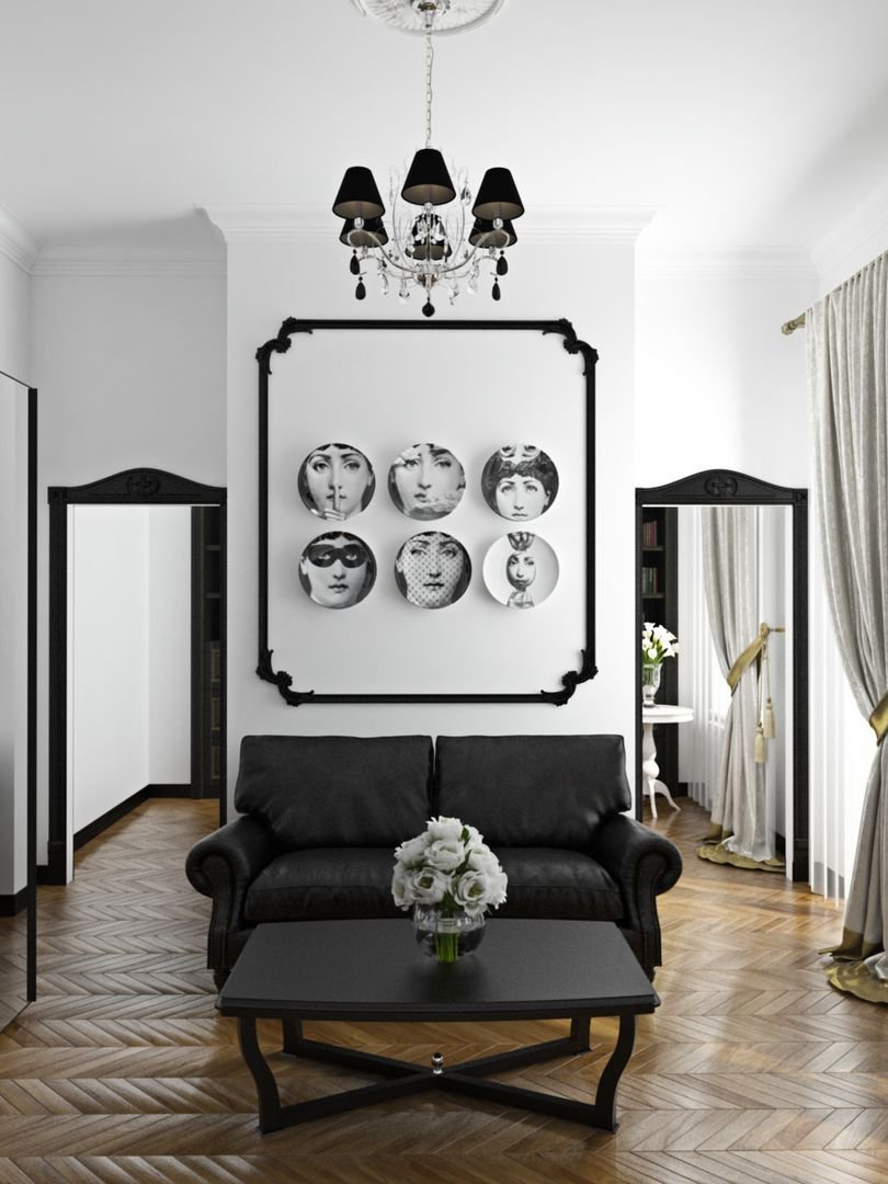 Черно белые портреты для интерьера