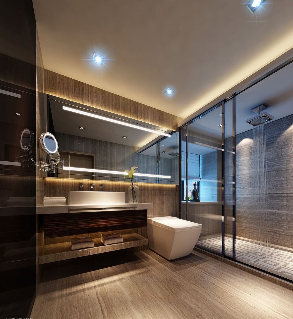 ванная комната с душевой дизайн в современном стиле маленькая