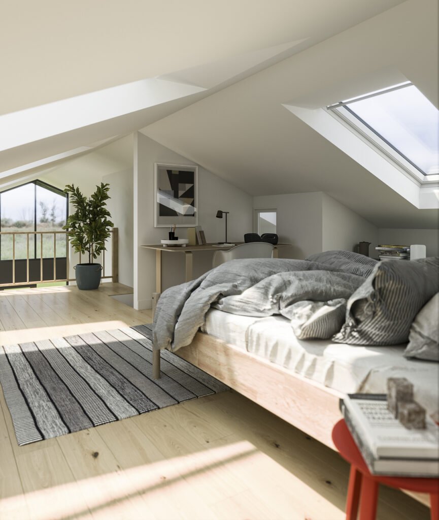 Окна на мансардном этаже