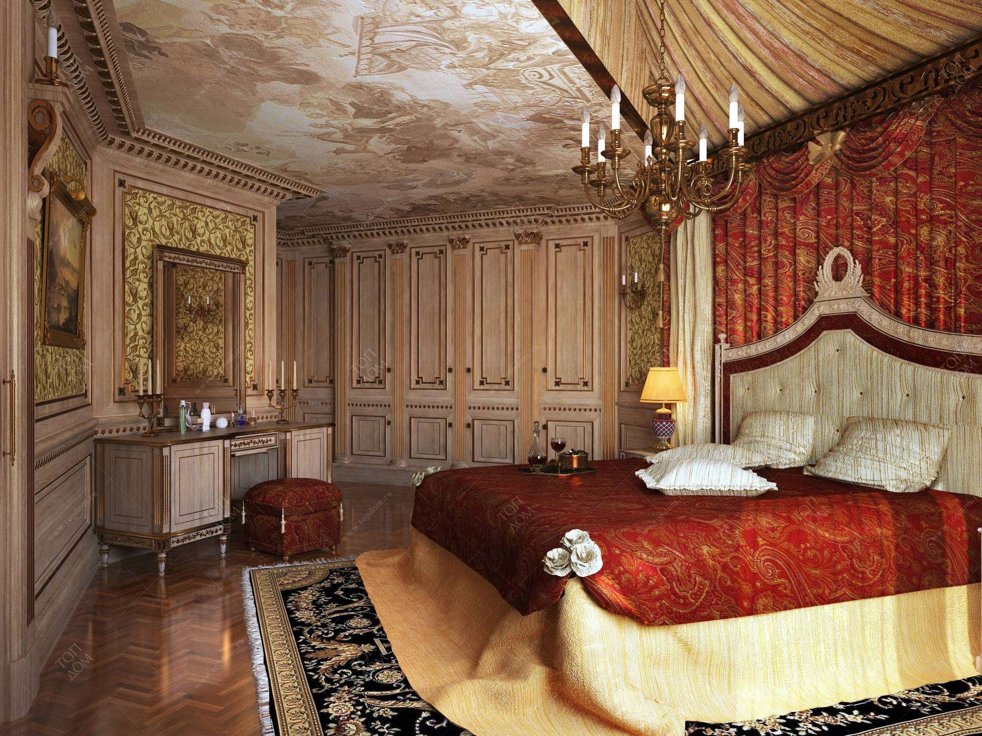 Царские дома внутри. Спальня в дворцовом стиле. Комната в особняке спальня. Стиль Барокко в интерьере спальни. Спальня в замке.