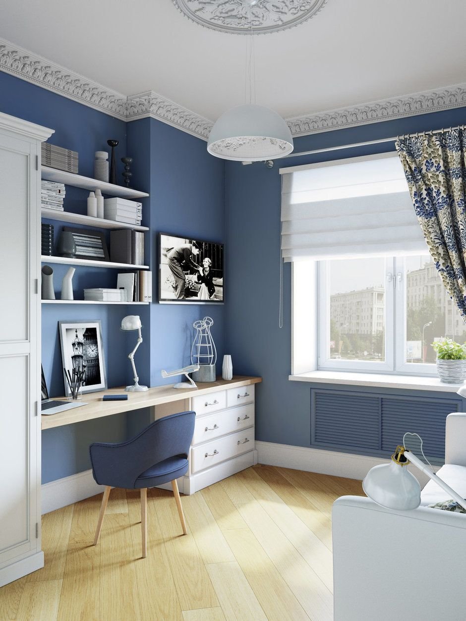Синяя комната для подростка
