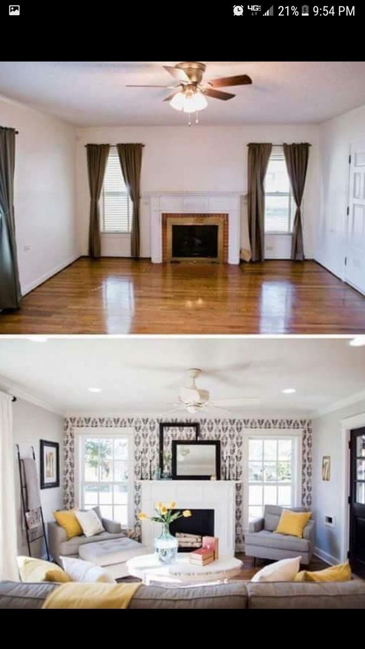 Интерьер комнаты до и после (32 фото)