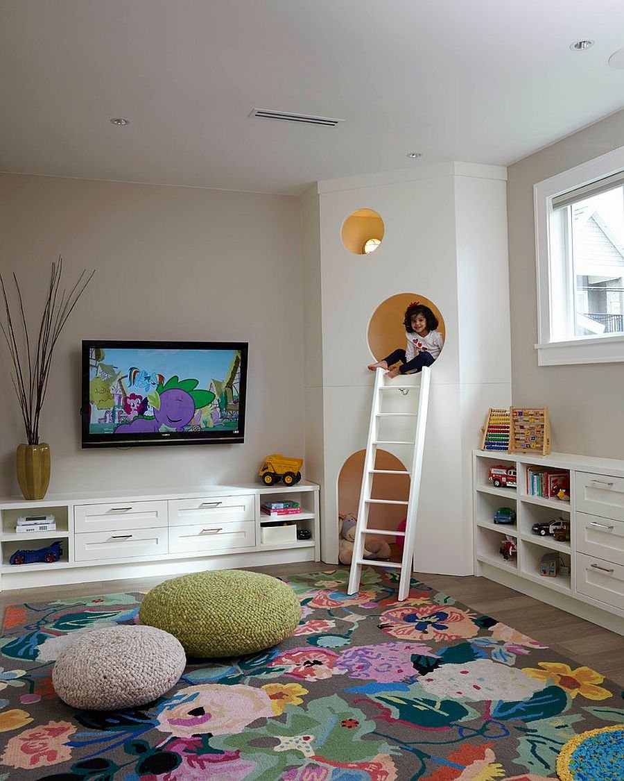 Расположение телевизора в детской комнате