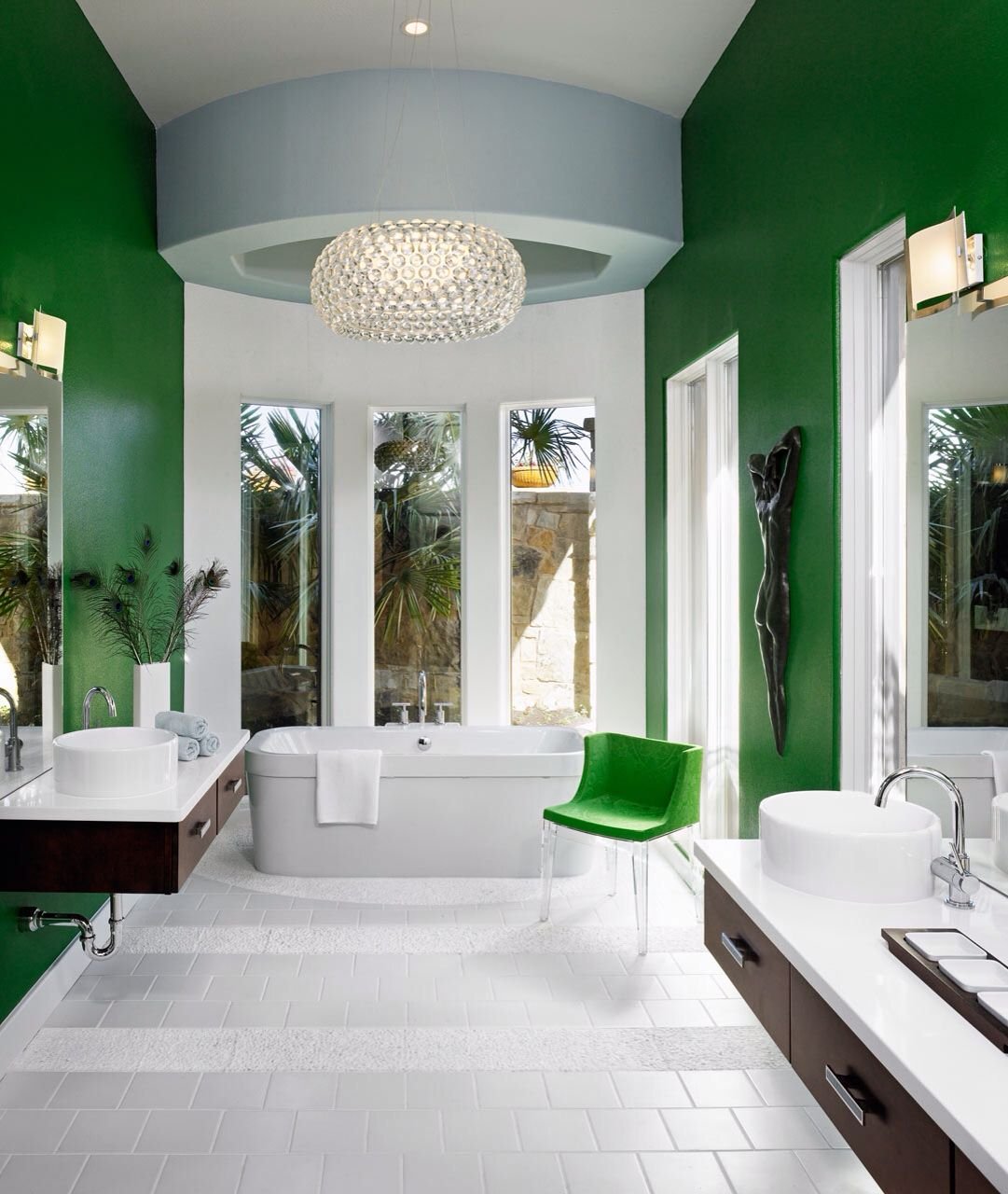 Зеленые ванные комнаты дизайн фото