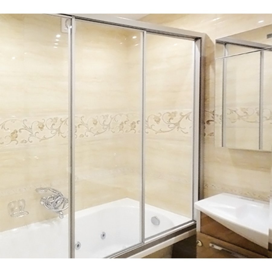 Ванная комната со стеклянной шторкой (35 фото)