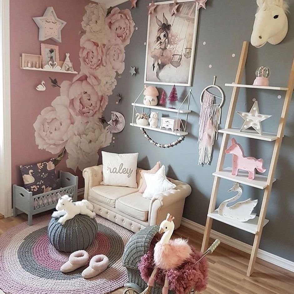 Декор для детской комнаты девочке