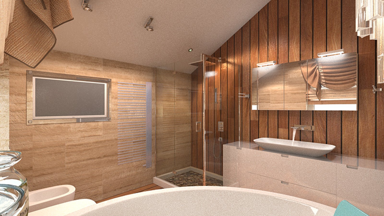 Мдф панели для ванной комнаты. Деревянные панели в ванной комнате. Планкен в ванной комнате. Лиственница в интерьере ванной. Панели для ванной под дерево.