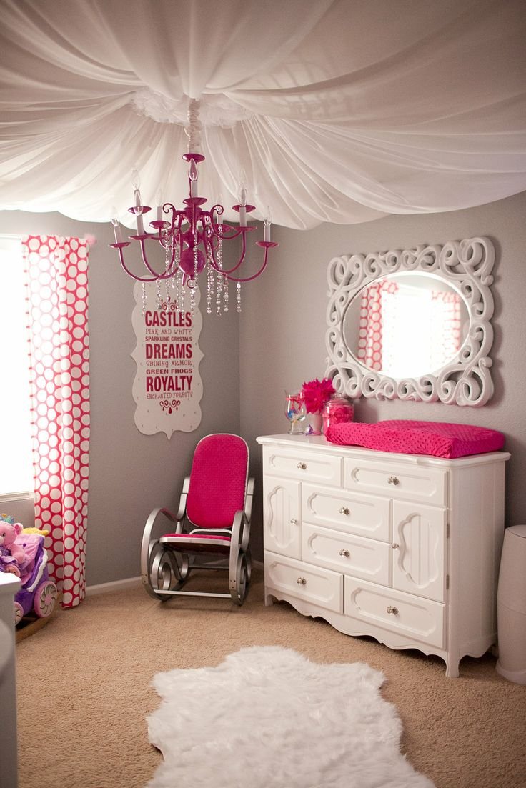 Красивый декор комнаты для девочки