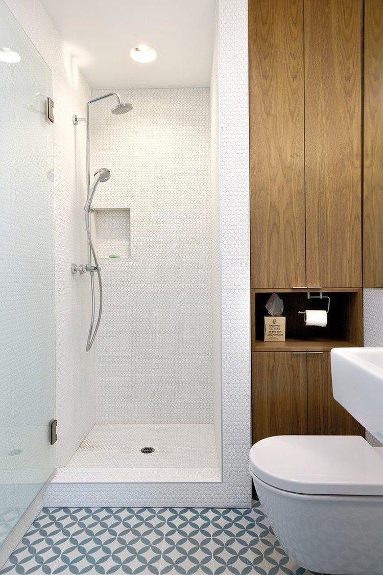 Ванные комнаты с душевой скандинавском стиле