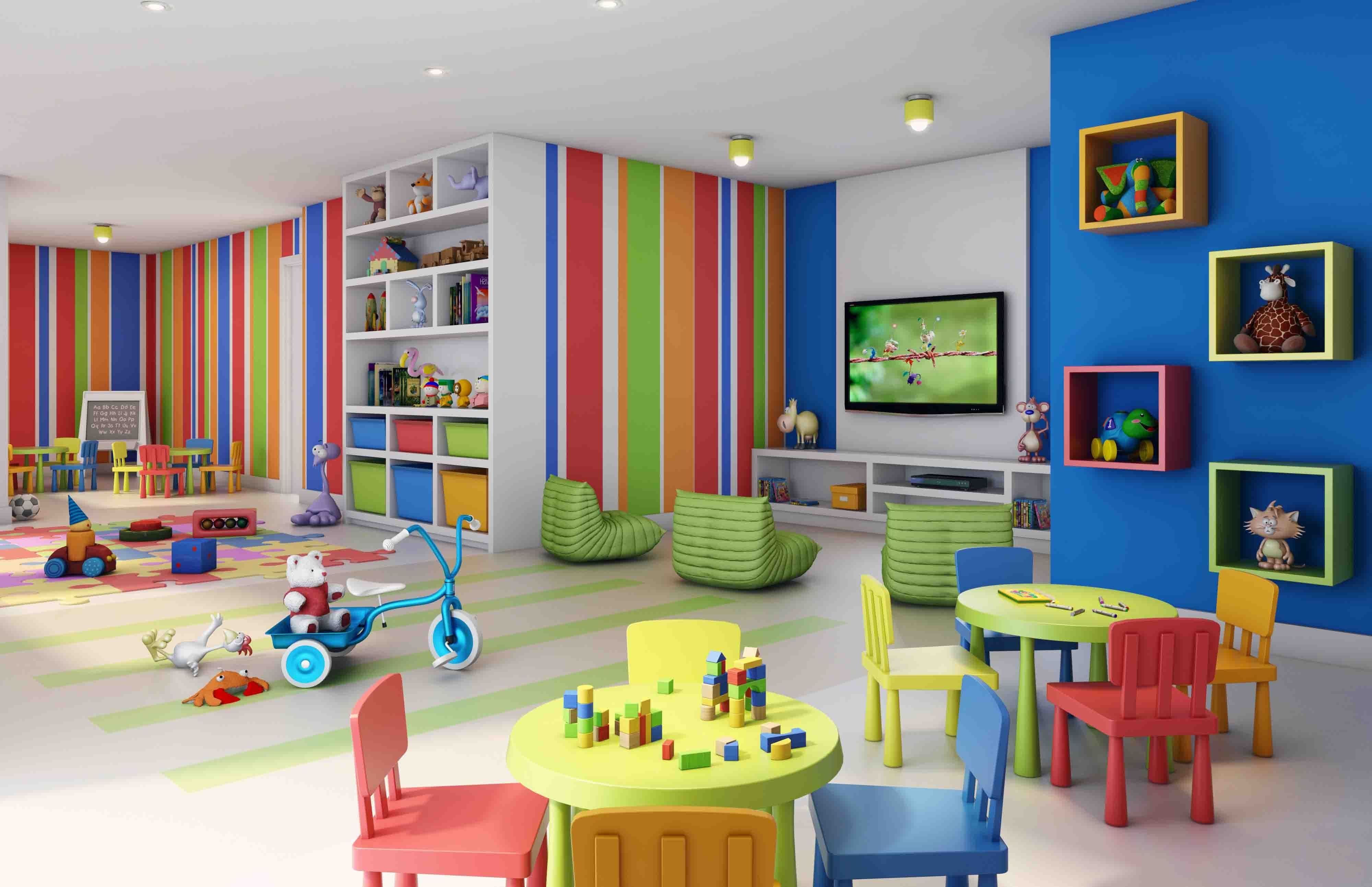 Дизайн детского сада/Wall idea for kids | детская, детский сад, декорирование