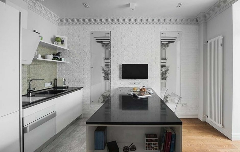 Телевизор в интерьере кухни