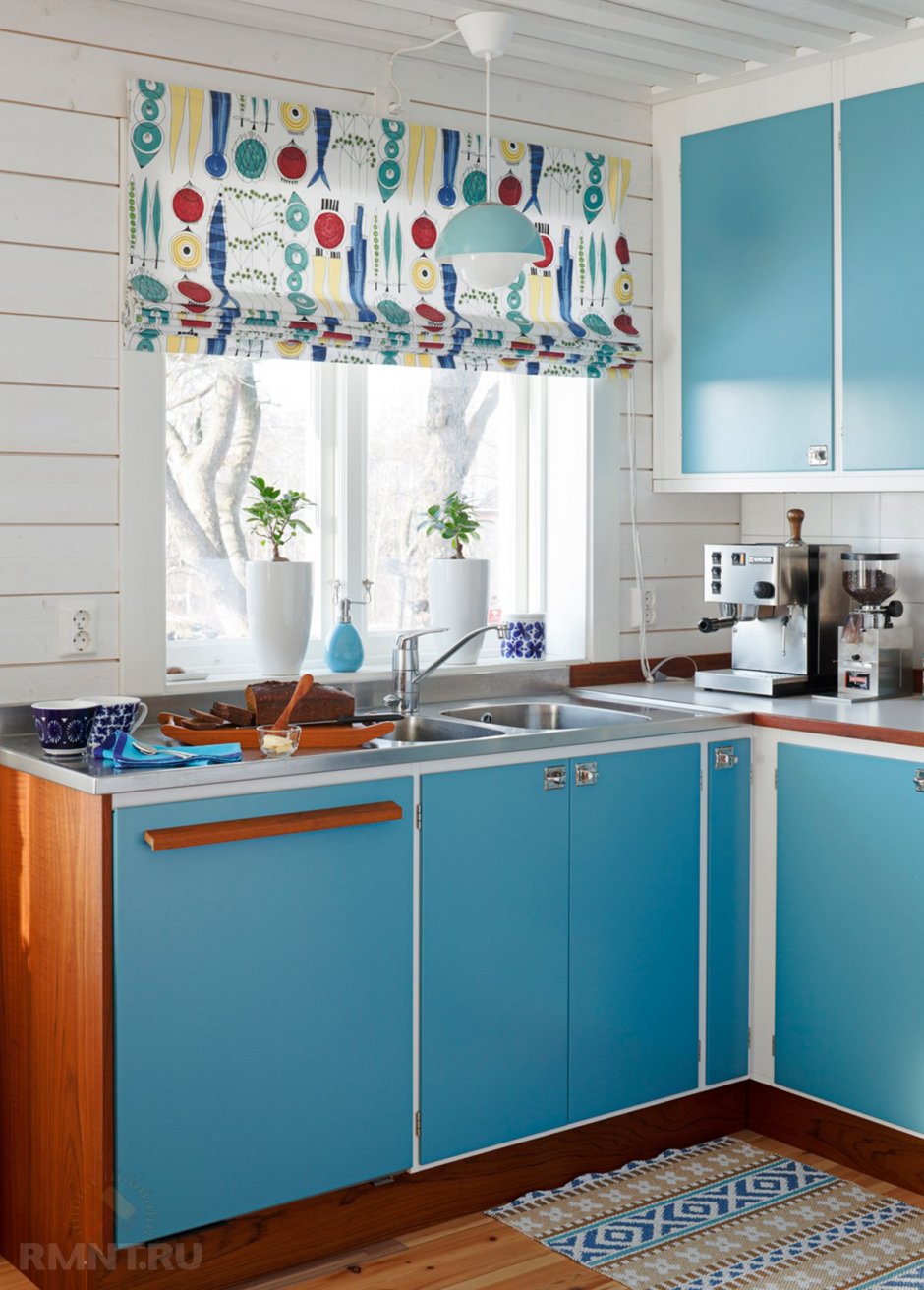 Кухня в голубом стиле
