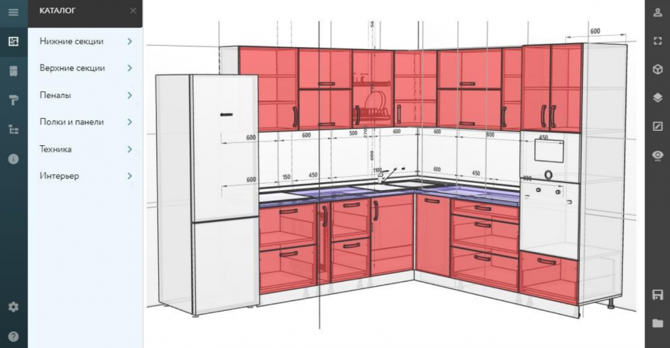 3d конструктор кухни для проектирования кухни