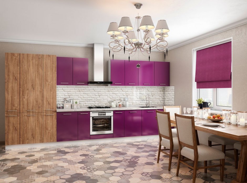 Фасад кухни светлое дерево