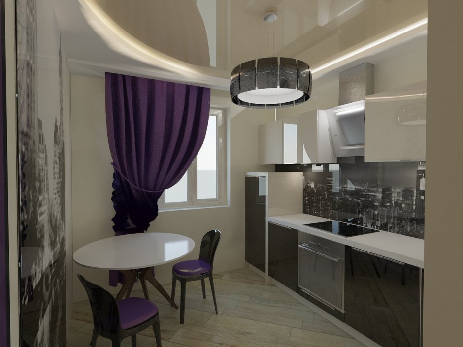 Дизайн кухни в двухкомнатной квартире панельного дома
