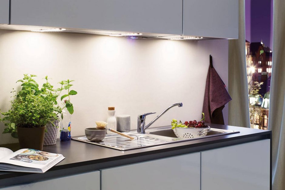 Альтернатива освещения кухни икеа