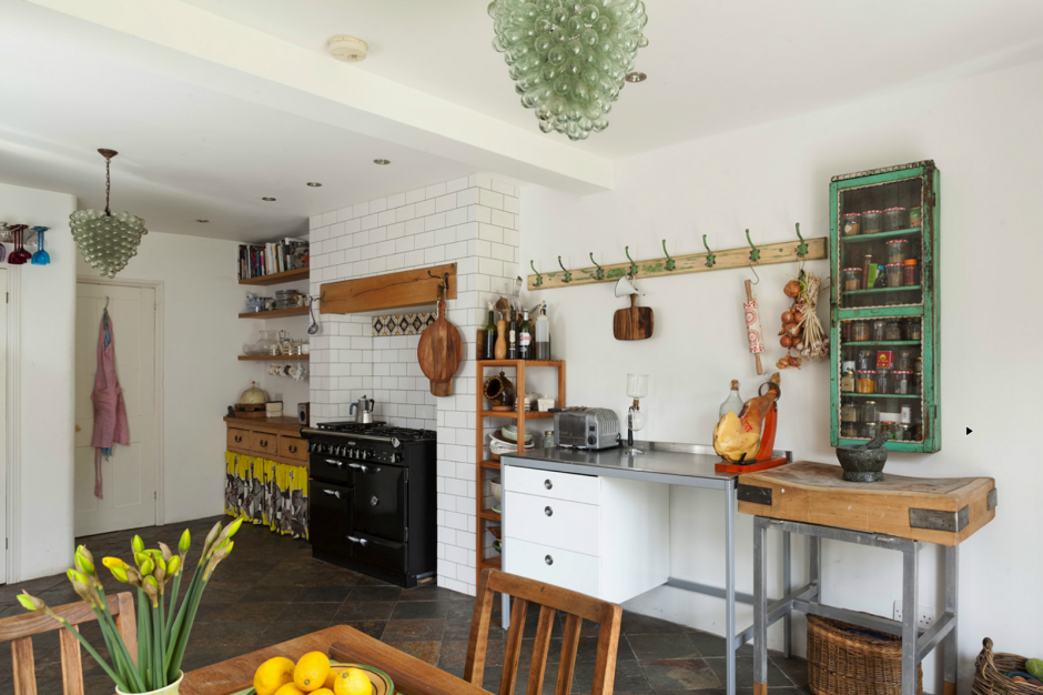 Интерьер кухни в стиле бохо в квартире