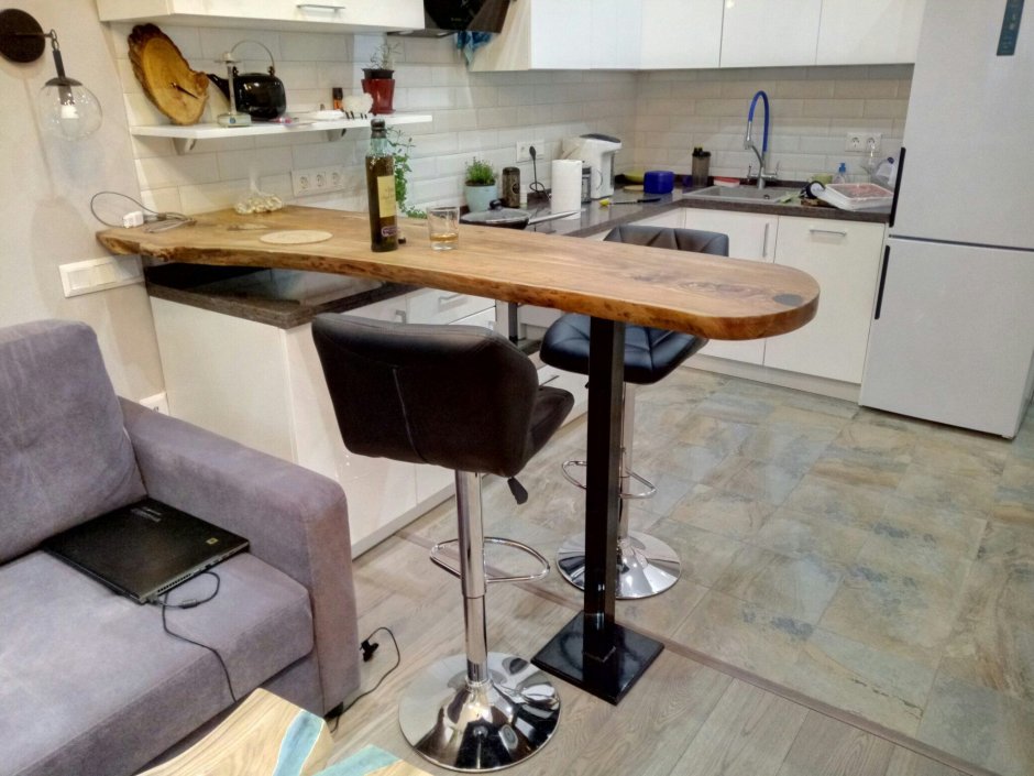 Столешница барная стойка для кухни (64 фото)