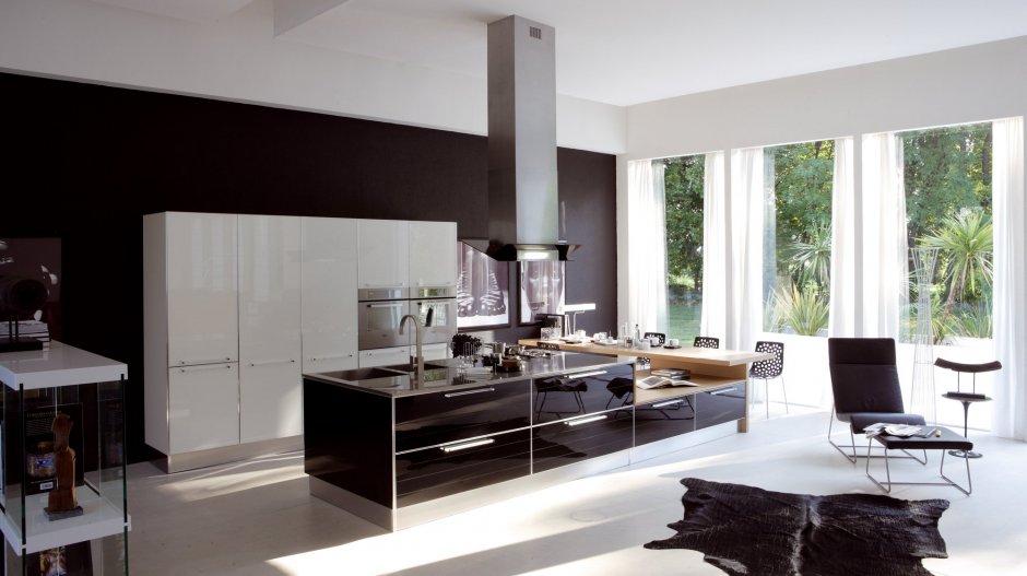 Мебель в кухню гостиную в современном стиле