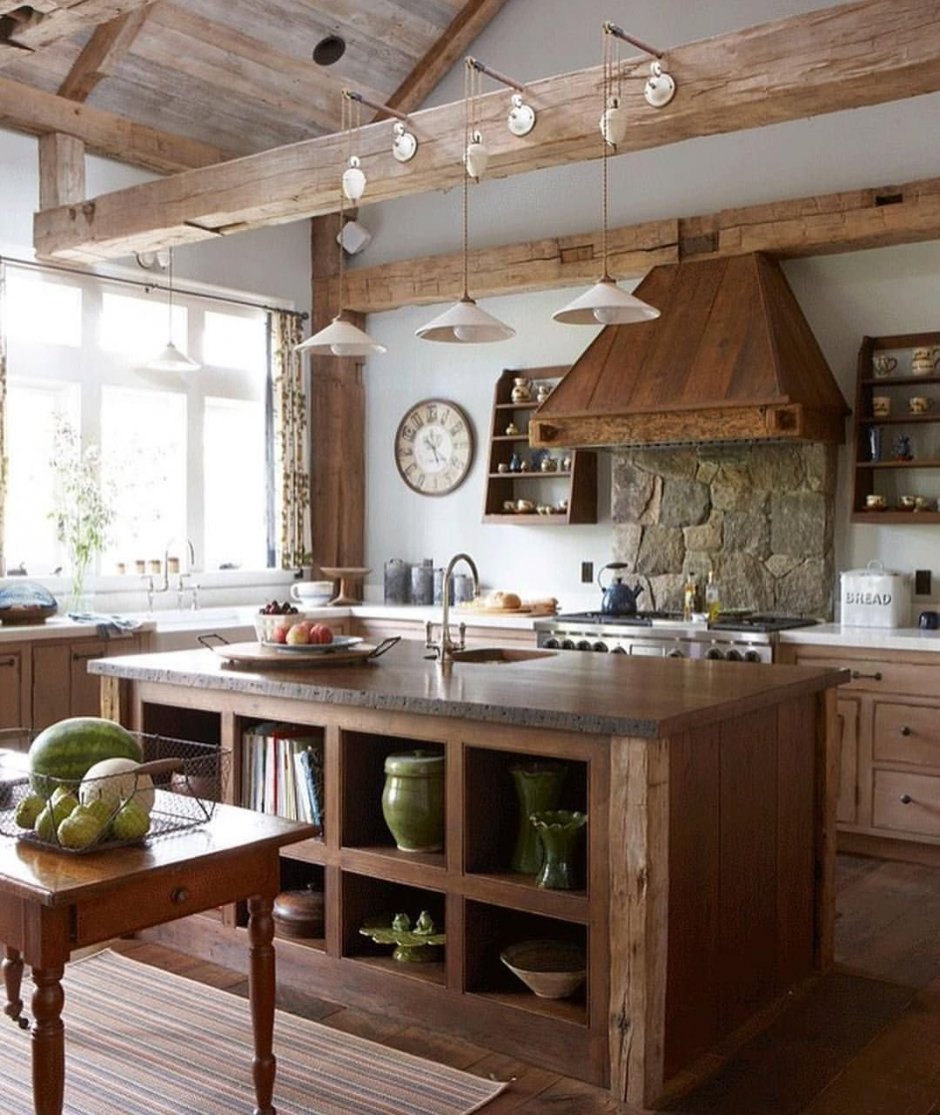 Кухня в древестном стиле