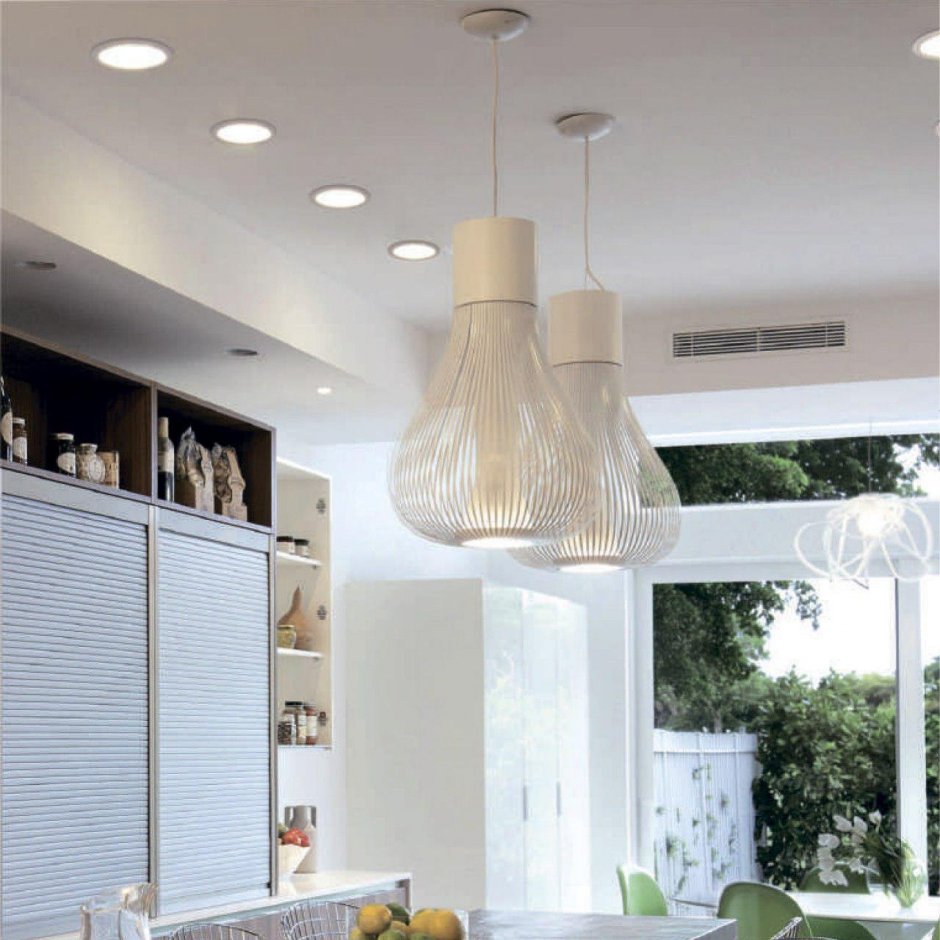 Светильники потолочные для натяжных потолков на кухню