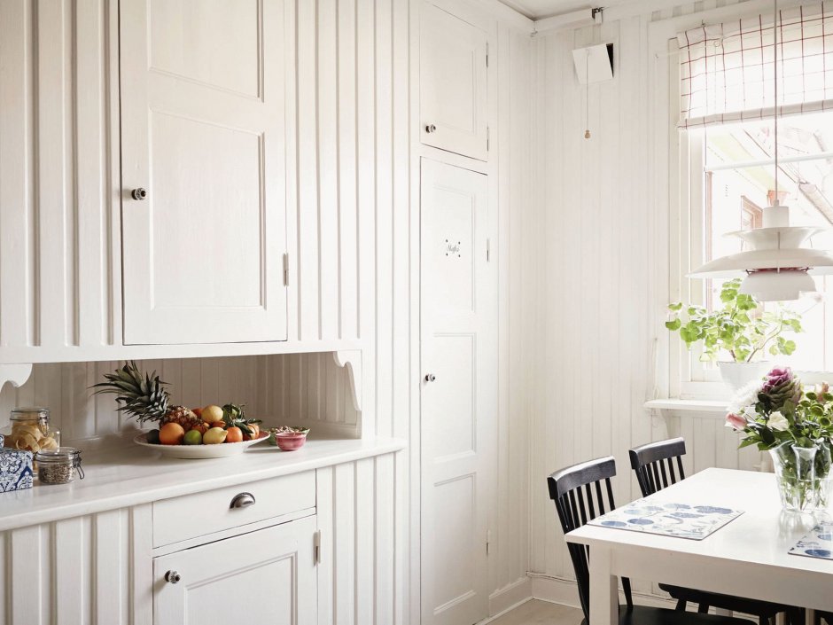 Цвет стен на кухне в скандинавском стиле