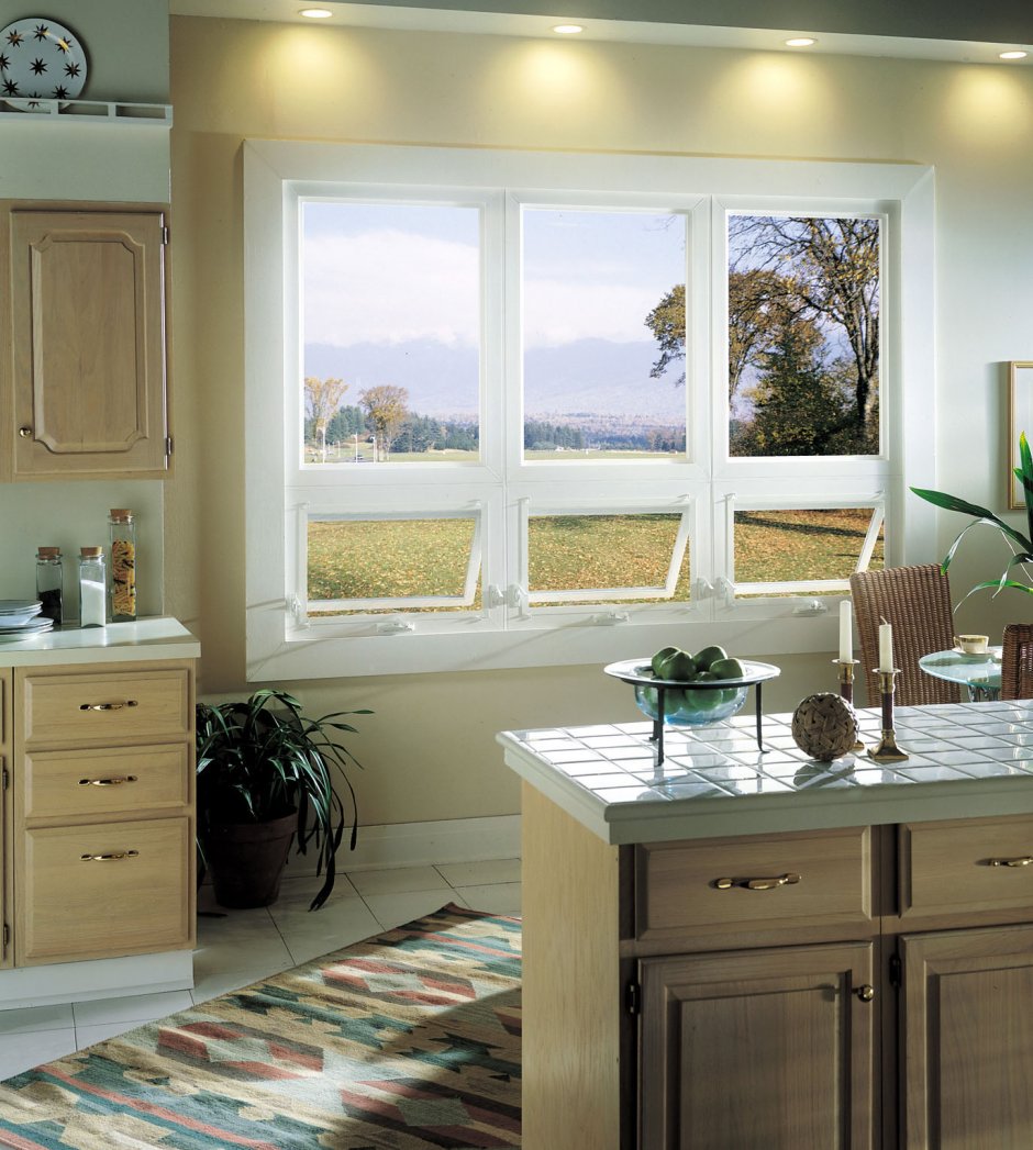 Кухонная мебель с окном