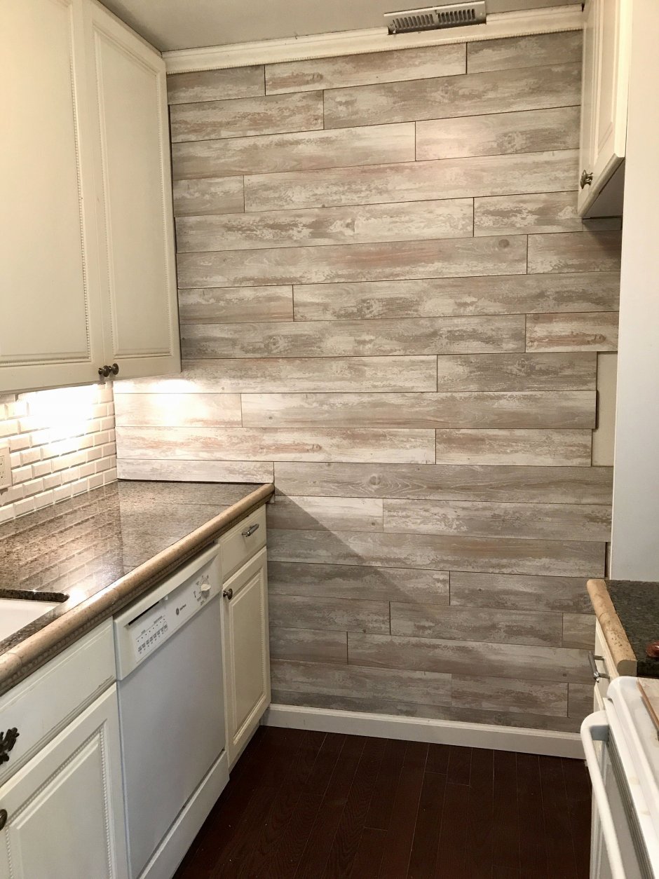 Отделка стен ламинатом на кухне (62 фото)