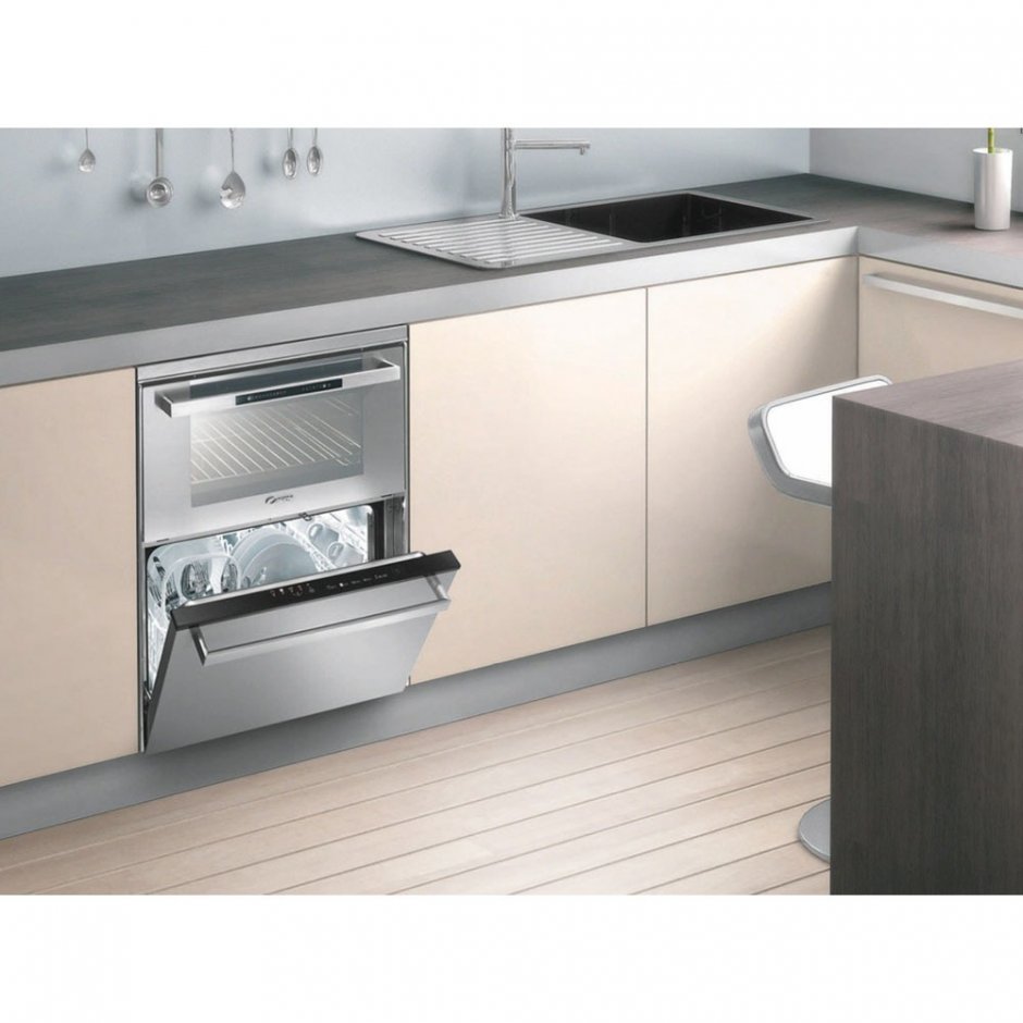 Кухонный гарнитур с посудомоечной машиной (60 фото)