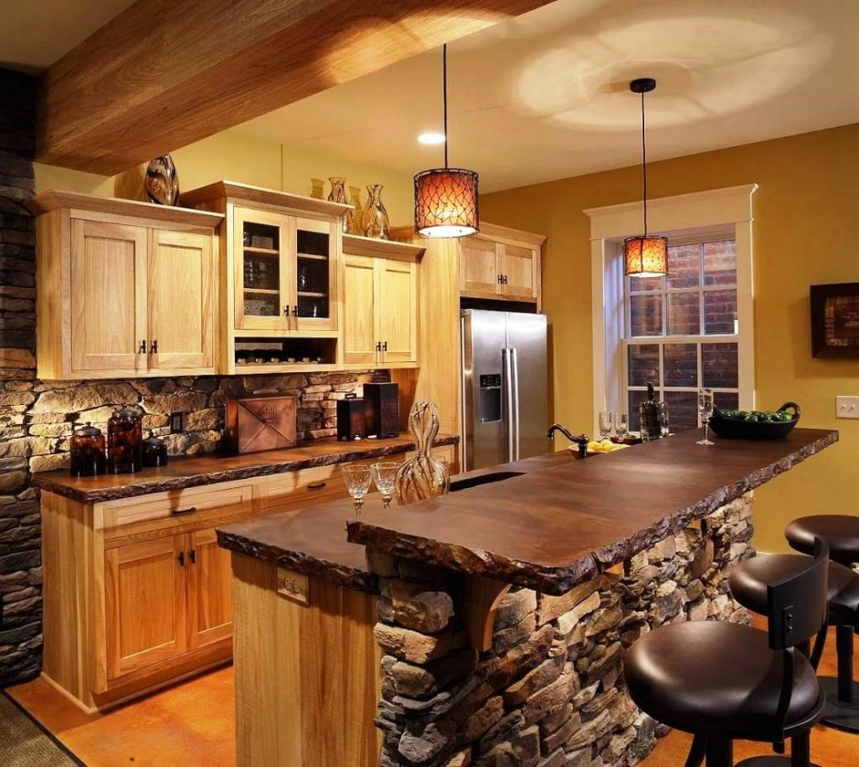 Кухня в деревянном стиле
