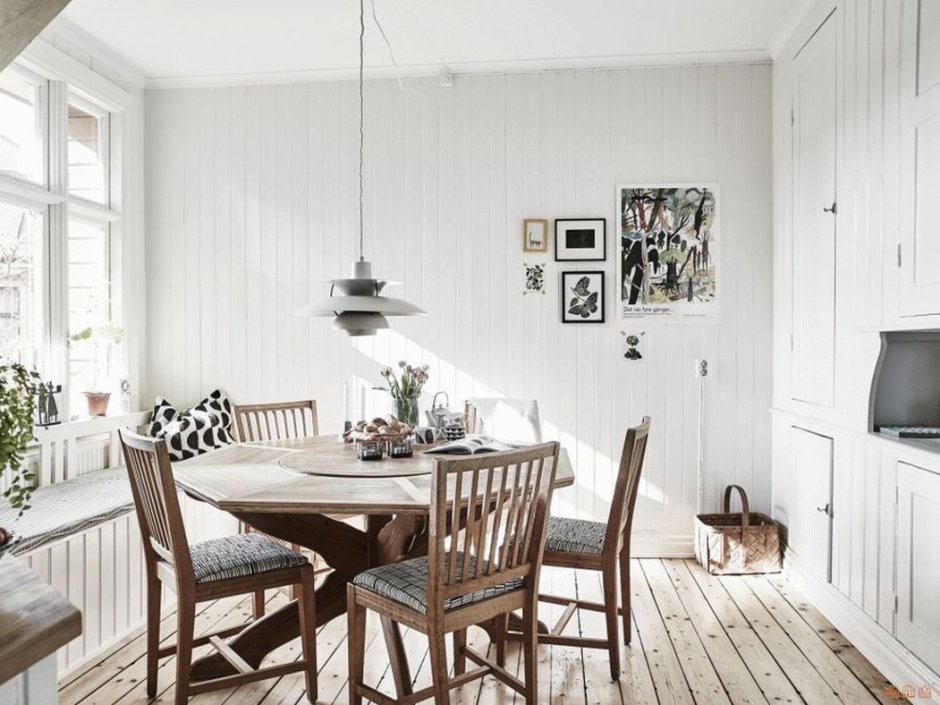 Кухонные стены в скандинавском стиле
