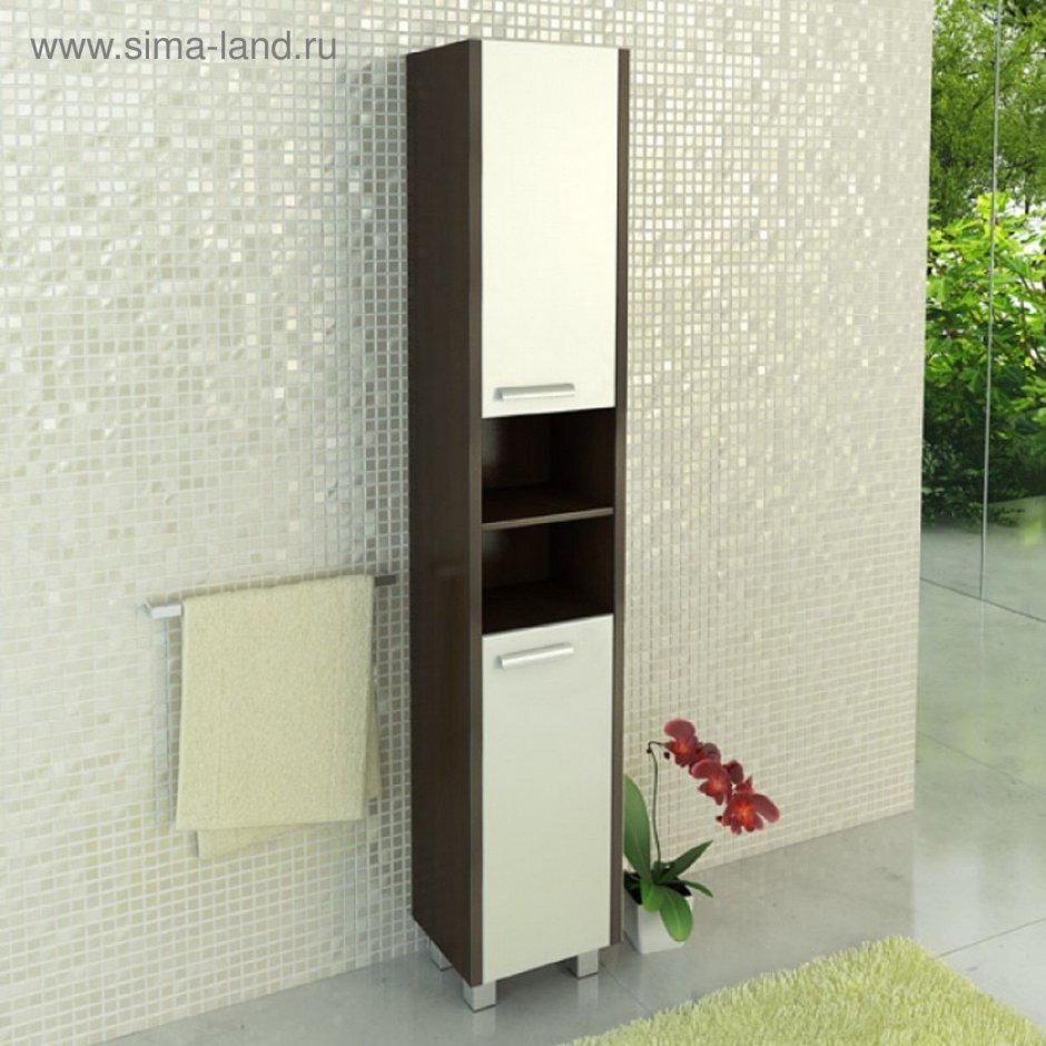 Comforty. Шкаф-колонна "Самара-30" кофе-полоска